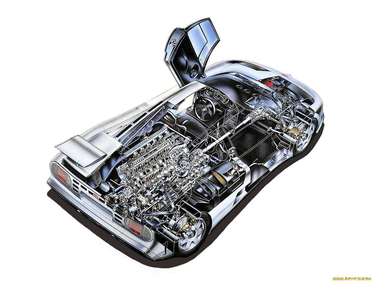 bugatti, eb110, ss, , 